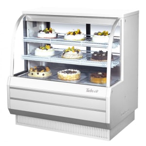 083-TCGB48DRW 48 1/2" Full Service Dry Bakery Display Case w/ Curved Glass - (3) Levels, 115v