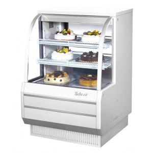 083-TCGB36DRW 36 1/2" Full Service Dry Bakery Display Case w/ Curved Glass - (3) Levels, 115v