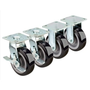 381-28180S 6" Extra Heavy Duty Plate Caster for Double Stacked Convection Ovens