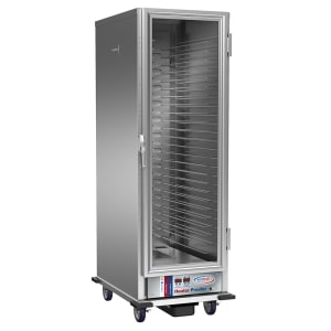 145-NHPL1825UNCDGT Full Height Non-Insulated Mobile Heated Cabinet w/ (28) Pan Capacity, 120v