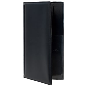 166-MCBRBPBL Double Panel Guest Check Holder - 5" x 9 3/8", Black