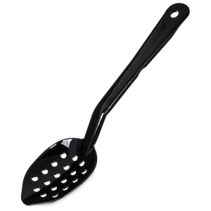 028-4411BK 11" Perforated Serving Spoon - Plastic, Black