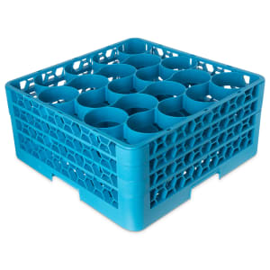 028-RW20214 OptiClean™ NeWave™ Glass Rack w/ (20) Compartments - (3) Extenders, Blue