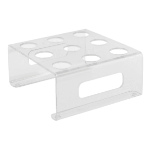 472-CTCS9C 9 Section Ice Cream Cone Holder - Acrylic, Clear 