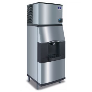 399-IDT0500A161SPA31 520 lb Full Cube Ice Machine w/ Ice Dispenser - 180 lb Storage, Bucket Fill,...