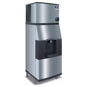 399-IYT0500A161SPA31 550 lb Half Cube Ice Machine w/ Ice Dispenser - 180 lb Storage, Bucket Fill,...