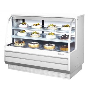 083-TCGB60DRWR 60 1/2" Full Service Dry Bakery Display Case w/ Curved Glass - (3) Levels, 115v