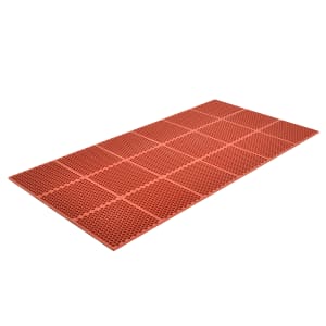 195-406182 Optimat Grease-Proof Floor Mat, 2' x 3', 1/2" Thick, Red
