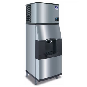 399-IDT0420A161SFA19 470 lb Full Cube Ice Machine w/ Ice & Water Dispenser - 120 lb Storage, Bucket Fill, 115v