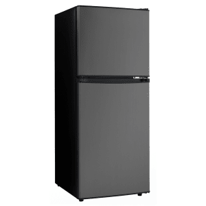 830-DCR047A1BBSL 4.7 cu ft Compact Refrigerator & Freezer w/ Solid Doors - Black/Stainless, 1...