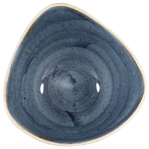 893-SBBSTRB71 13 oz Triangular Stonecast® Lotus Bowl - Ceramic, Blueberry