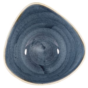 893-SBBSTRB91 21 oz Triangular Stonecast® Lotus Bowl - Ceramic, Blueberry