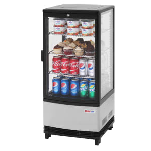 083-CRT771RN 17" Countertop Refrigerator w/ Front Access - Swing Door, Black/Silver, 115v