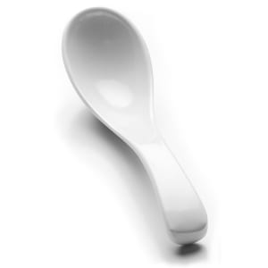 701-C9W 5 3/4" Melamine Soup Spoon, White