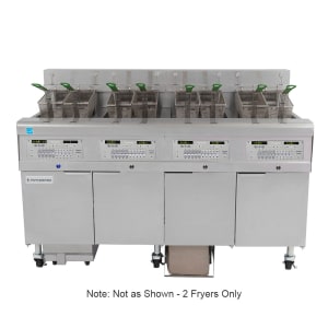 006-2FQE30U Electric Fryer - (2) 30 lb Vats, Floor Model, 208v/3ph