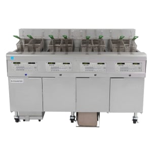 006-4FQE30U Electric Fryer - (4) 30 lb Vats, Floor Model, 208v/3ph