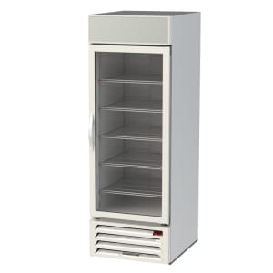 118-MMR23HC1W 27 1/4" MarketMax™ One Section Glass Door Merchandiser - (1) Right Hinge Door, White, 115v