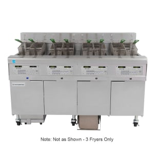 006-3FQE30U Electric Fryer - (3) 30 lb Vats, Floor Model, 208v/3ph