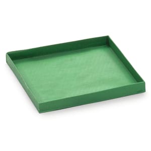 624-32Z4095 Teflon Basket w/ Solid Bottom for eikon™ e2s Series Ovens - 5 1/2" x 5 1/2", Green
