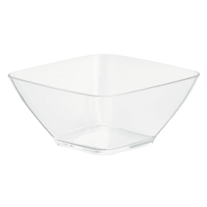175-V928001 20 oz Square Serving Bowl - Acrylic, Clear 