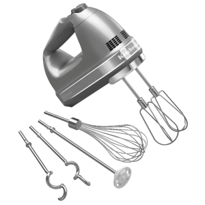 449-KHM926CU 9 Speed Hand Mixer w/ Exclusive Accessory Pack, Contour Silver