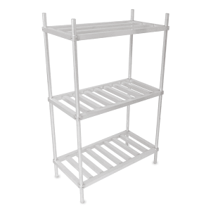 416-ALKR2080 (3) Level Keg Rack w/ (8) Keg Capacity, 80" x 20" x 76"