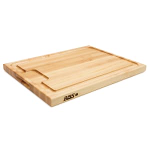 416-AUJUS Cutting Board, w/ Wider Sloped Juice Groove, Side Grip Handles,24x18x1 1/2"