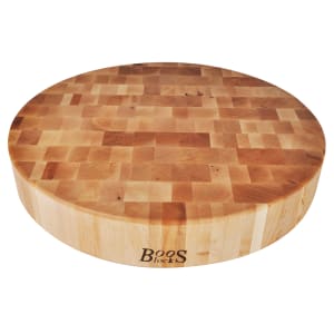 416-CCB183R Chopping Block, 18" Dia, 3" Hard Rock Maple End Grain