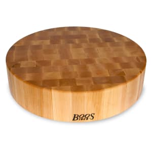 416-CCB18R Chopping Block, 18" Dia, 4" Hard Rock Maple End Grain