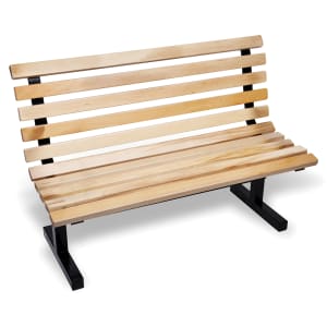 416-CPB48M 48" Convenience Wood Bench - Indoor, Steel Frame, Hard Rock Maple