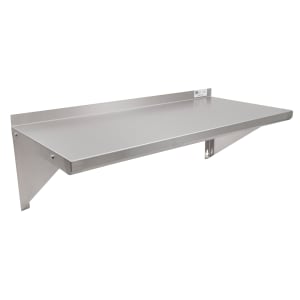 416-EWS81672 Solid Wall Mounted Shelf, 72"W x 16"D, Stainless