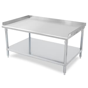 416-GS63060GSK Equipment Stand w/ Galvanized Undershelf, Stainless Top, 60 x 30"