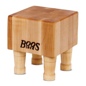 416-MCB1 Mini Cheese Block, Hard Maple, 4 Wooden Feet, 6 x 6 in, 4" Thick