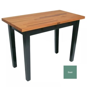 416-OC6025BS American Heritage Oak C Table, 60 x 25 x 35" H, Basil