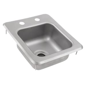 416-PBDISINK090905 (1) Compartment Drop-in Sink - 9" x 9", Drain Included