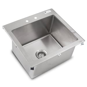 416-PBDISINK201612 (1) Compartment Drop-in Sink - 20" x 16", Drain Included
