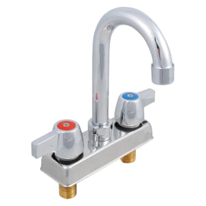 416-PBF4DLF Deck Mount Faucet - 3 1/2" Gooseneck Spout, 4" Centers