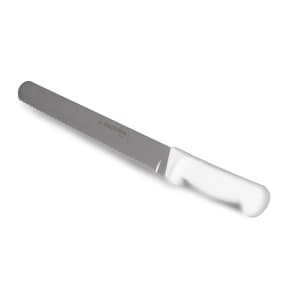135-31604 10" Bread Knife w/ Polypropylene White Handle, Carbon Steel