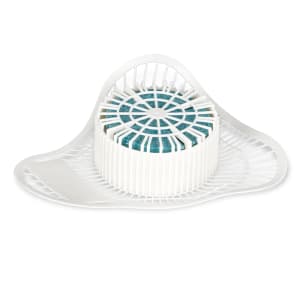 867-1110386 Urinal Screen w/ 3 1/2 oz Enzyme Block - 6 3/4" x 6 3/4", White