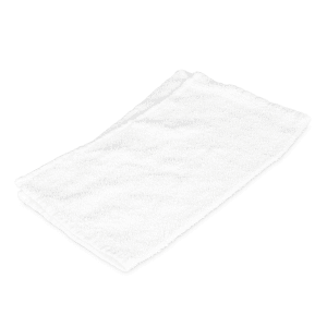 867-CBT24WH White Cotton Bar Towel, 16" x 19"