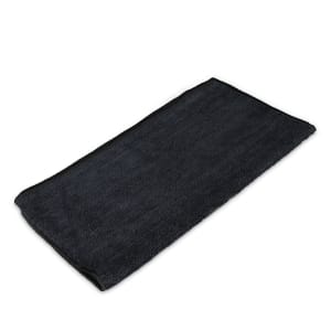 867-MFMP16BK 16" Square Multi-Purpose Towel - Microfiber, Black