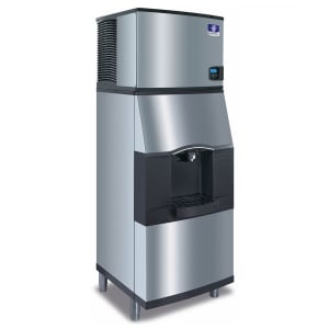 399-IDT0620ASPA160 560 lb Full Cube Ice Machine w/ Ice Dispenser - 120 lb Storage, Bucket Fill, 1...