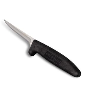 135-11113 3 1/4" Vent Knife w/ Soft Black Rubber Handle, Carbon Steel