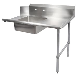 416-EDTS8S30R26 26" Soiled Dishtable w/ Galvanized Legs & 18 ga Stainless Top, R to L