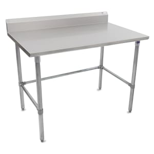 416-ST6R524108GBK 108" 16 ga Work Table w/ 300 Series Stainless Top, 5" Backsplash