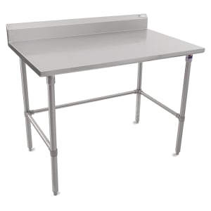 416-ST6R52460SBK 60" 16 ga Work Table w/ 300 Series Stainless Top, 5" Backsplash