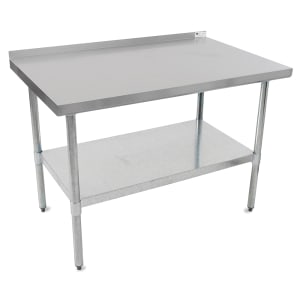 416-UFBLG2424 24" 18 ga Work Table w/ Undershelf & 430 Series Stainless Top, 1 1/2"...