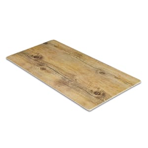 701-M1020DW Rectangular Fo Bwa Meta Riser - 20" x 10", Melamine, Faux Driftwood