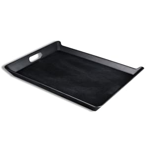 701-M15520TB Rectangular Room Service Tray - 20" x 15 1/2", Melamine, Black