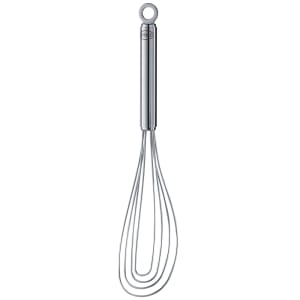 165-95652 10.6" Flat Whisk w/ Round Handle & 8 Wires, Stainless